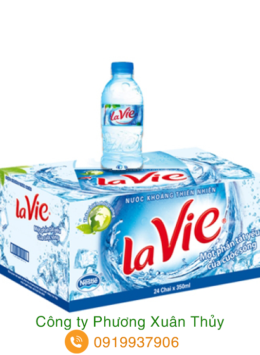  nước Lavie 350ml: 75.000đ/thùng 24 chai